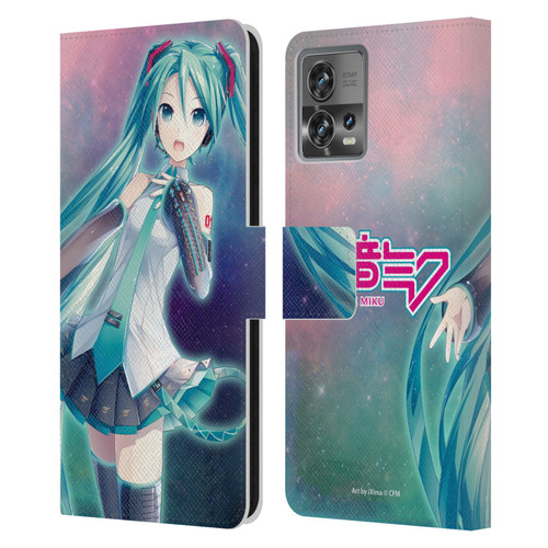 Hatsune Miku Graphics Nebula Leather Book Wallet Case Cover For Motorola Moto Edge 30 Fusion