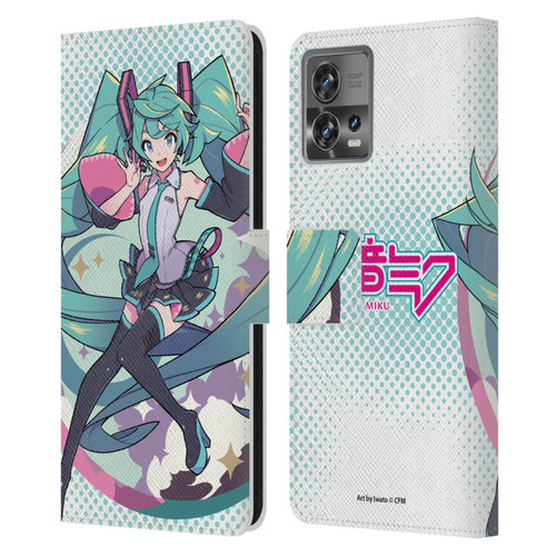 Hatsune Miku Graphics Pastels Leather Book Wallet Case Cover For Motorola Moto Edge 30 Fusion