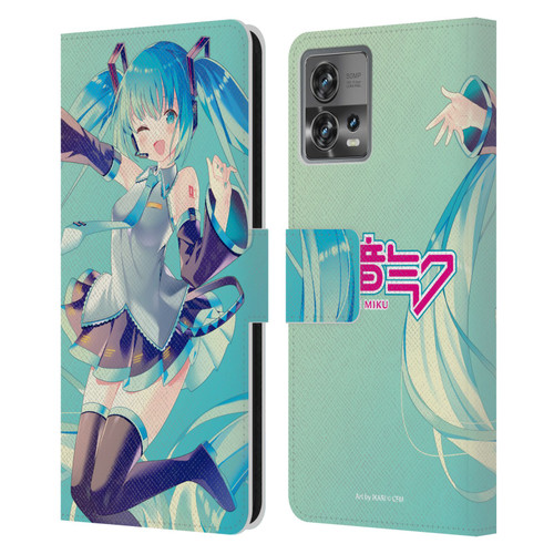 Hatsune Miku Graphics Sing Leather Book Wallet Case Cover For Motorola Moto Edge 30 Fusion