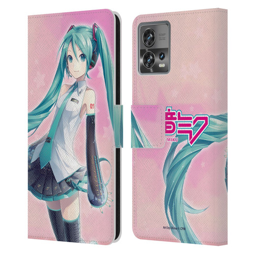 Hatsune Miku Graphics Star Leather Book Wallet Case Cover For Motorola Moto Edge 30 Fusion