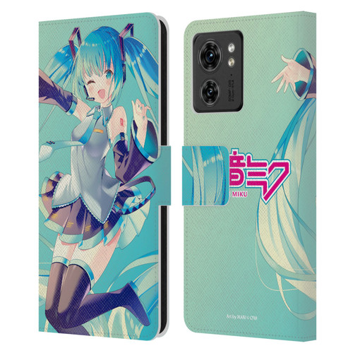 Hatsune Miku Graphics Sing Leather Book Wallet Case Cover For Motorola Moto Edge 40