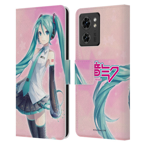 Hatsune Miku Graphics Star Leather Book Wallet Case Cover For Motorola Moto Edge 40