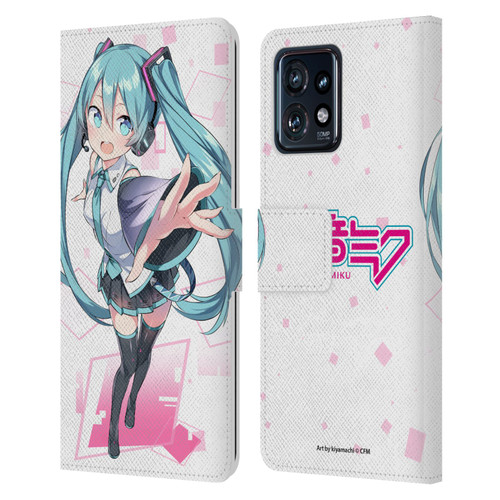 Hatsune Miku Graphics Cute Leather Book Wallet Case Cover For Motorola Moto Edge 40 Pro