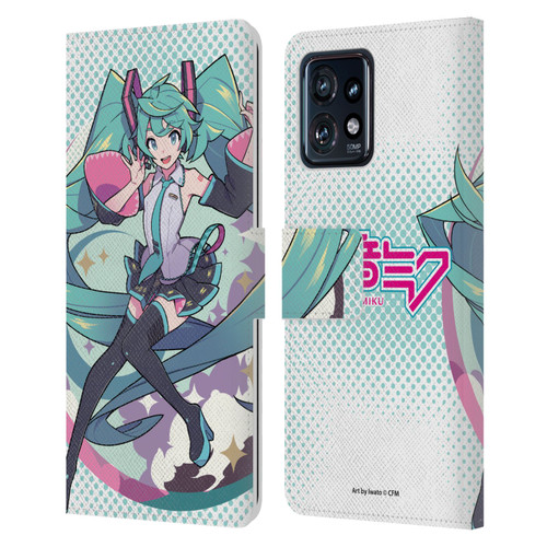 Hatsune Miku Graphics Pastels Leather Book Wallet Case Cover For Motorola Moto Edge 40 Pro