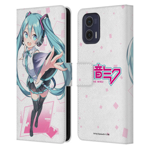 Hatsune Miku Graphics Cute Leather Book Wallet Case Cover For Motorola Moto G73 5G