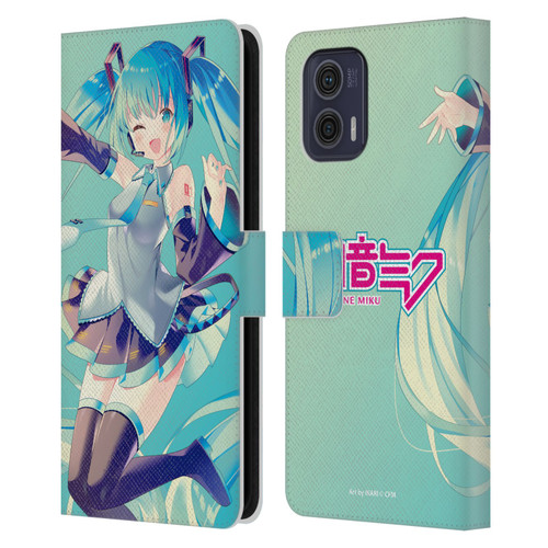 Hatsune Miku Graphics Sing Leather Book Wallet Case Cover For Motorola Moto G73 5G