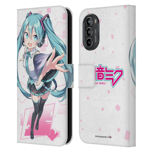 Hatsune Miku Graphics Cute Leather Book Wallet Case Cover For Motorola Moto G82 5G