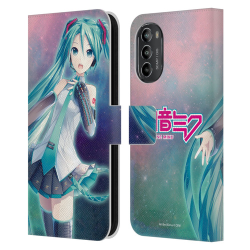 Hatsune Miku Graphics Nebula Leather Book Wallet Case Cover For Motorola Moto G82 5G