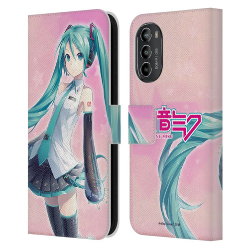 Hatsune Miku Graphics Star Leather Book Wallet Case Cover For Motorola Moto G82 5G