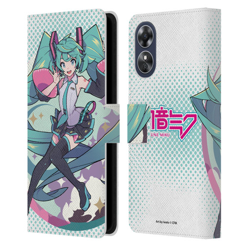 Hatsune Miku Graphics Pastels Leather Book Wallet Case Cover For OPPO A17