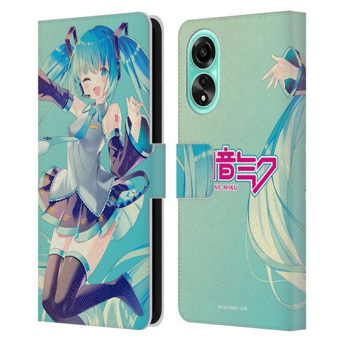 Hatsune Miku Graphics Sing Leather Book Wallet Case Cover For OPPO A78 4G