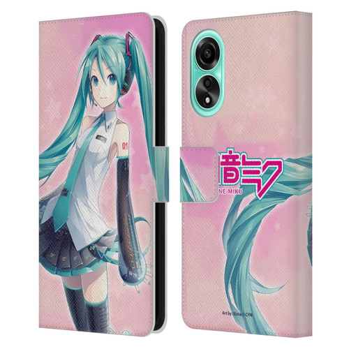 Hatsune Miku Graphics Star Leather Book Wallet Case Cover For OPPO A78 4G