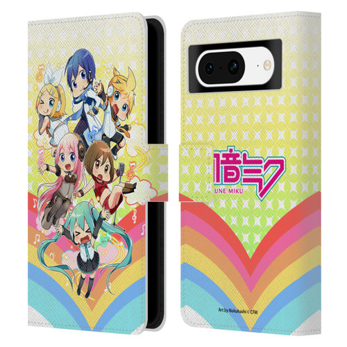 Hatsune Miku Virtual Singers Rainbow Leather Book Wallet Case Cover For Google Pixel 8