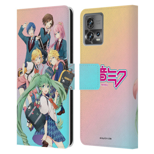 Hatsune Miku Virtual Singers High School Leather Book Wallet Case Cover For Motorola Moto Edge 30 Fusion