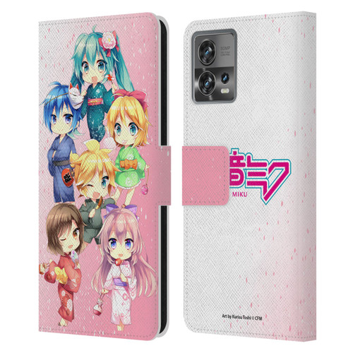 Hatsune Miku Virtual Singers Characters Leather Book Wallet Case Cover For Motorola Moto Edge 30 Fusion