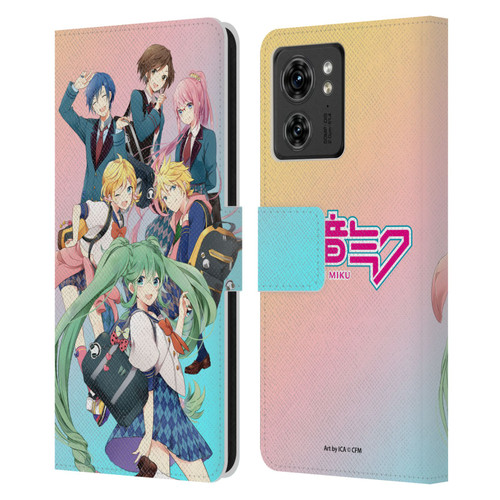 Hatsune Miku Virtual Singers High School Leather Book Wallet Case Cover For Motorola Moto Edge 40