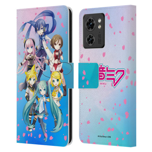 Hatsune Miku Virtual Singers Sakura Leather Book Wallet Case Cover For Motorola Moto Edge 40