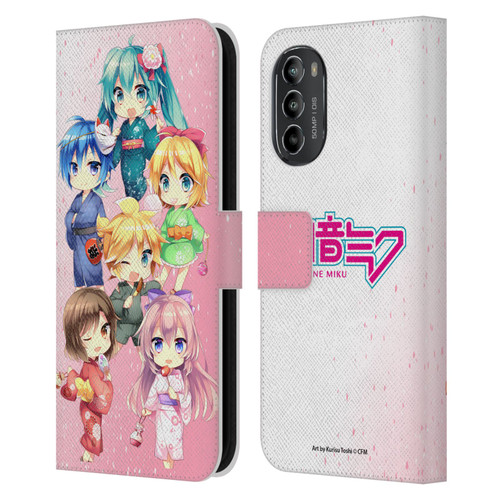 Hatsune Miku Virtual Singers Characters Leather Book Wallet Case Cover For Motorola Moto G82 5G