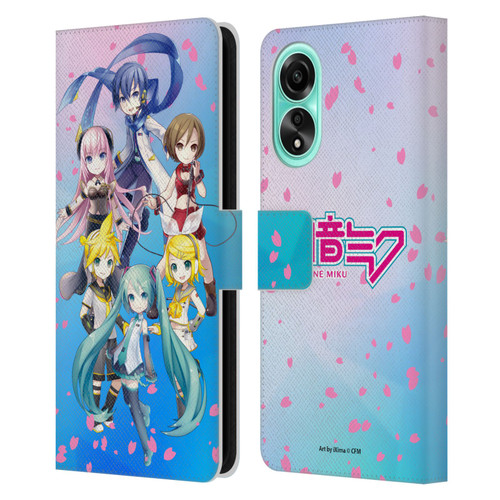 Hatsune Miku Virtual Singers Sakura Leather Book Wallet Case Cover For OPPO A78 4G