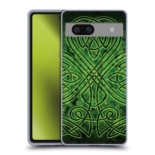 Brigid Ashwood Celtic Wisdom 3 Irish Shamrock Soft Gel Case for Google Pixel 7a