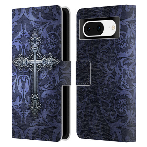 Brigid Ashwood Crosses Gothic Leather Book Wallet Case Cover For Google Pixel 8