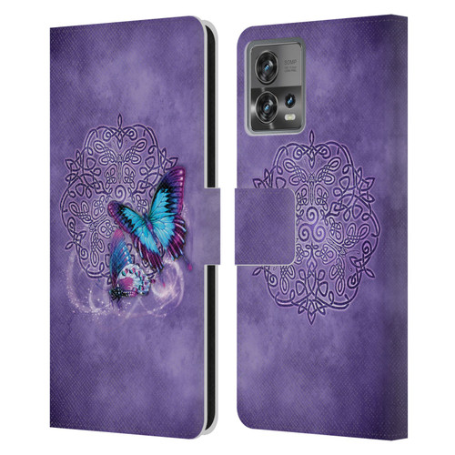 Brigid Ashwood Celtic Wisdom Butterfly Leather Book Wallet Case Cover For Motorola Moto Edge 30 Fusion