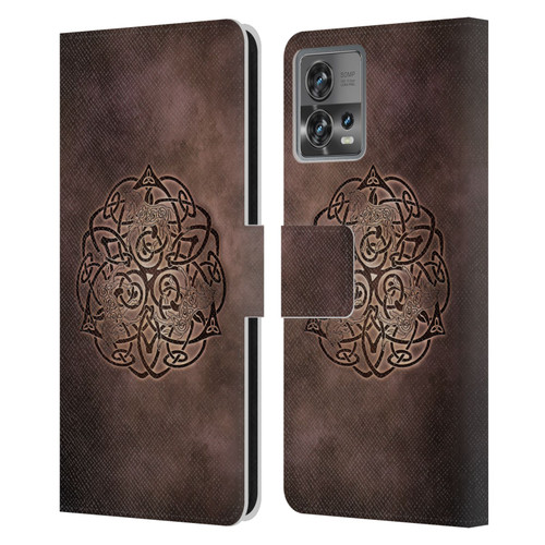 Brigid Ashwood Celtic Wisdom Knot Horse Leather Book Wallet Case Cover For Motorola Moto Edge 30 Fusion