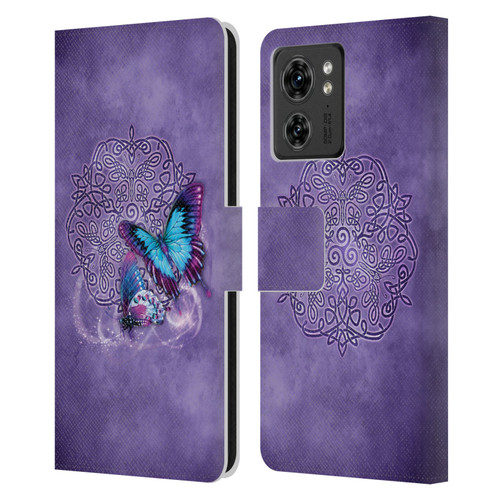 Brigid Ashwood Celtic Wisdom Butterfly Leather Book Wallet Case Cover For Motorola Moto Edge 40