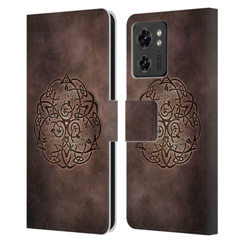 Brigid Ashwood Celtic Wisdom Knot Horse Leather Book Wallet Case Cover For Motorola Moto Edge 40