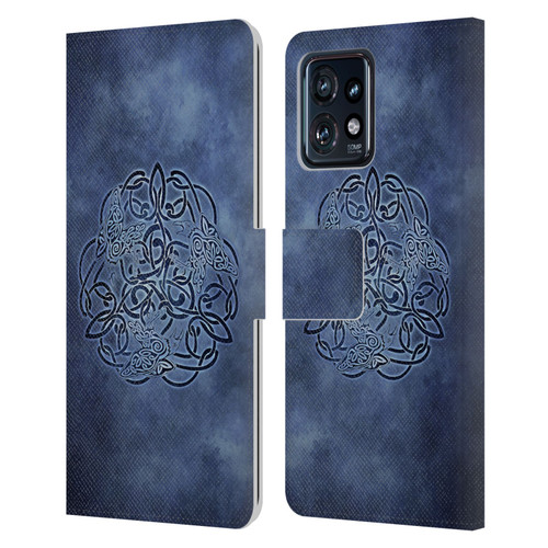 Brigid Ashwood Celtic Wisdom Knot Raven Leather Book Wallet Case Cover For Motorola Moto Edge 40 Pro