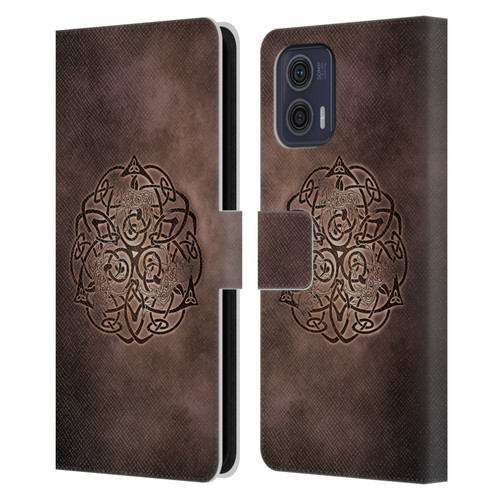 Brigid Ashwood Celtic Wisdom Knot Horse Leather Book Wallet Case Cover For Motorola Moto G73 5G