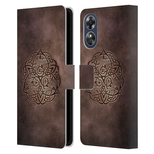 Brigid Ashwood Celtic Wisdom Knot Horse Leather Book Wallet Case Cover For OPPO A17