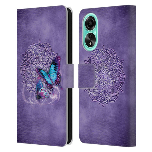 Brigid Ashwood Celtic Wisdom Butterfly Leather Book Wallet Case Cover For OPPO A78 4G