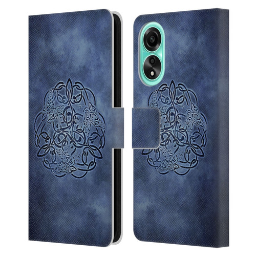 Brigid Ashwood Celtic Wisdom Knot Raven Leather Book Wallet Case Cover For OPPO A78 4G