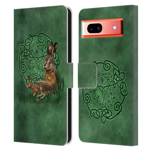 Brigid Ashwood Celtic Wisdom 2 Hare Leather Book Wallet Case Cover For Google Pixel 7a