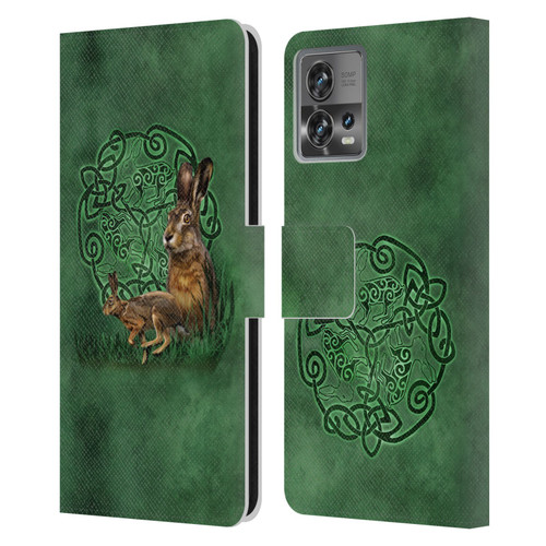 Brigid Ashwood Celtic Wisdom 2 Hare Leather Book Wallet Case Cover For Motorola Moto Edge 30 Fusion