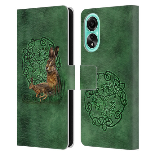 Brigid Ashwood Celtic Wisdom 2 Hare Leather Book Wallet Case Cover For OPPO A78 4G