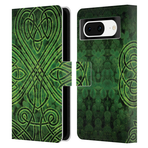 Brigid Ashwood Celtic Wisdom 3 Irish Shamrock Leather Book Wallet Case Cover For Google Pixel 8