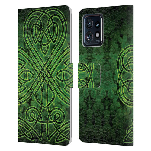 Brigid Ashwood Celtic Wisdom 3 Irish Shamrock Leather Book Wallet Case Cover For Motorola Moto Edge 40 Pro