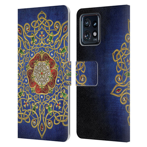 Brigid Ashwood Celtic Wisdom 3 Rose Leather Book Wallet Case Cover For Motorola Moto Edge 40 Pro