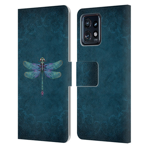 Brigid Ashwood Winged Things Dragonfly Leather Book Wallet Case Cover For Motorola Moto Edge 40 Pro