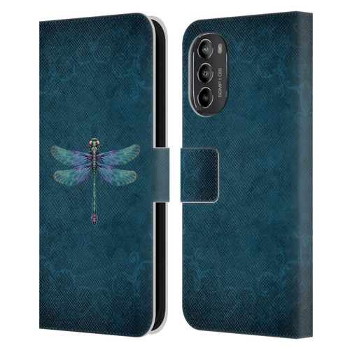 Brigid Ashwood Winged Things Dragonfly Leather Book Wallet Case Cover For Motorola Moto G82 5G