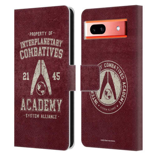 EA Bioware Mass Effect 3 Badges And Logos Interplanetary Combatives Leather Book Wallet Case Cover For Google Pixel 7a