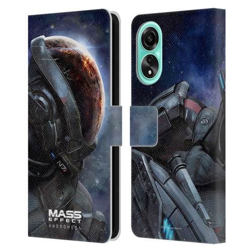 EA Bioware Mass Effect Andromeda Graphics Key Art 2017 Leather Book Wallet Case Cover For OPPO A78 4G