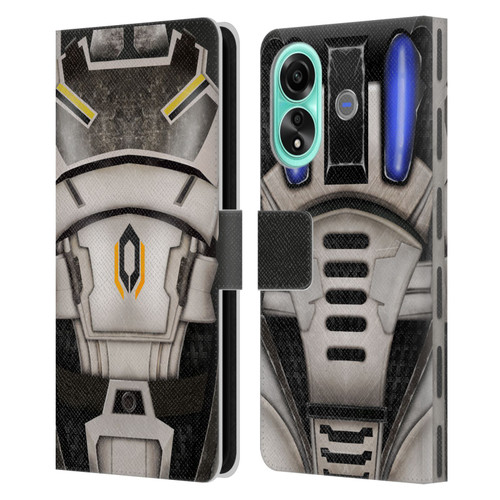 EA Bioware Mass Effect Armor Collection Cerberus Leather Book Wallet Case Cover For OPPO A78 4G