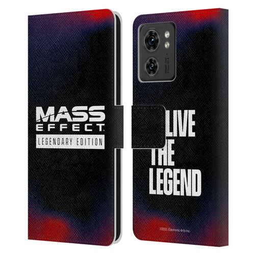 EA Bioware Mass Effect Legendary Graphics Logo Leather Book Wallet Case Cover For Motorola Moto Edge 40