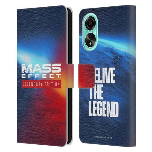 EA Bioware Mass Effect Legendary Graphics Logo Key Art Leather Book Wallet Case Cover For OPPO A78 5G