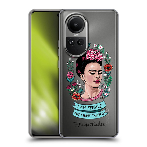Frida Kahlo Art & Quotes Feminism Soft Gel Case for OPPO Reno10 5G / Reno10 Pro 5G