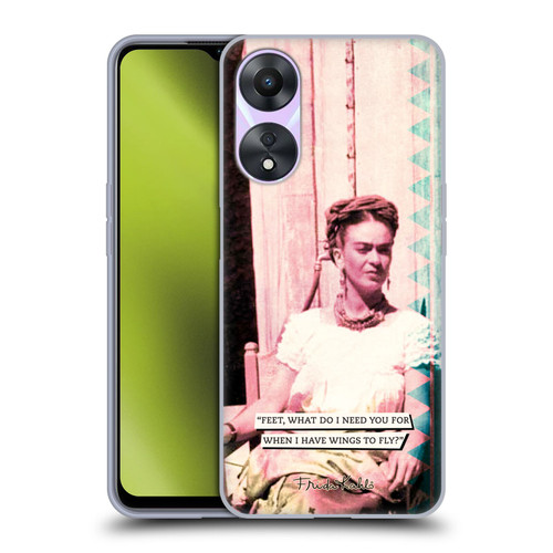 Frida Kahlo Portraits And Quotes Strange Soft Gel Case for OPPO A78 4G