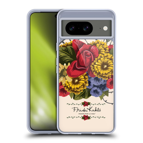 Frida Kahlo Red Florals Vine Soft Gel Case for Google Pixel 8